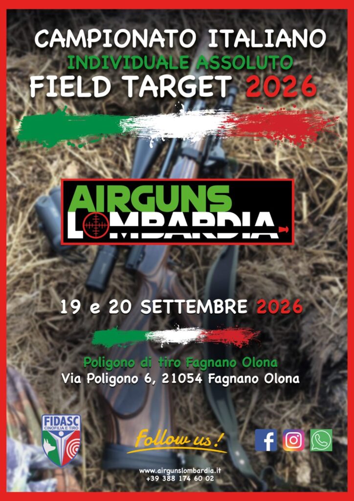 Locandina Campionato Italiano Field Target Fagnano 2026